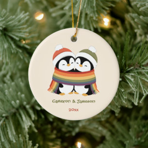 Décoration En Céramique Pandas de Noël personnalisés Fierté Confortables