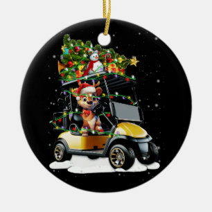 Décoration En Céramique Panier de golf Joyeux Noël Lumières Noël Noël Spor