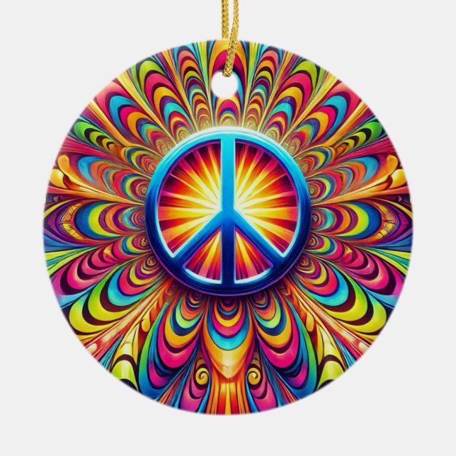 Décoration En Céramique Panneau de paix (Devant)