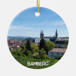 Décoration En Céramique Panorama de la vieille ville historique de Bamberg