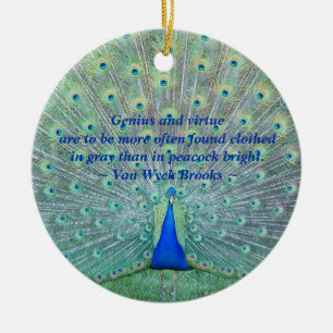 Décoration En Céramique Paon dans la pleine photographie d'affichage de