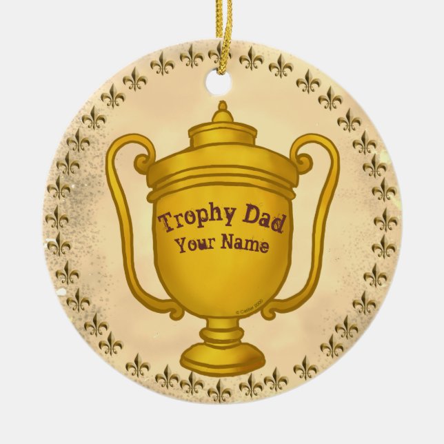 Décoration En Céramique Papa Trophée  (Devant)