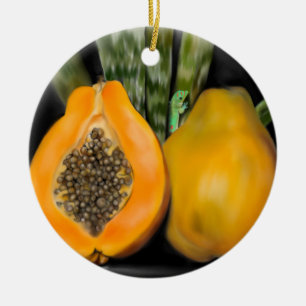 Décoration En Céramique Papaya Gecko