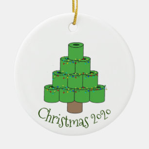 Décoration En Céramique Papier de toilette de Noël Covid 2020