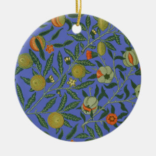 Décoration En Céramique Papier peint coloré Grenade Bleue de William Morri