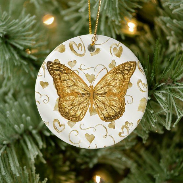 Décoration En Céramique Papillon d'or pur (Créateur téléchargé)