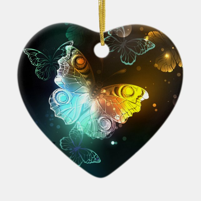 Décoration En Céramique Papillon lumineux et papillons de nuit (Devant)