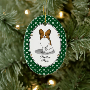 Décoration En Céramique Papillon Maman Pap Maman (blanc & sable) Mignonne 