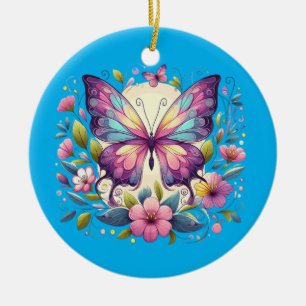 Décoration En Céramique Papillon mignon et coloré