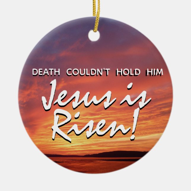 Décoration En Céramique PÂQUES Jésus ressuscité Résurrection CHRÉTIEN (Devant)