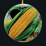 Décoration En Céramique Paquet de semences vintage Art Étiquette, Corn Jau<br><div class="desc">Illustration vintage emballage de semences étiquette publicité art avec Golden Bantam Sweet Corn. Cultiver du maïs jaune biologique frais et d'autres légumes dans votre jardin ou dans une ferme. Publicité d'antiquité pour la Card Seed Company,  Fredonia,  New York.</div>