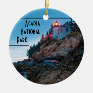 Décoration En Céramique Parc national Acadia Souvenir Noël