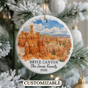 Décoration En Céramique Parc national de Bryce Canyon personnalisé, Utah
