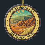 Décoration En Céramique Parc national de Death Valley Art Vintage voyage<br><div class="desc">Design vectoriel de Death Valley. Le parc est connu pour Titus Canyon,  avec une ville fantôme et des rochers colorés,  et les salines du bassin de Badwater,  point le plus bas de l'Amérique du Nord.</div>