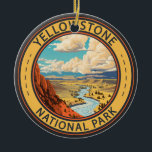 Décoration En Céramique Parc national de Yellowstone Hayden Valley Travel<br><div class="desc">Design vectoriel de Yellowstone. Le parc comprend des canyons spectaculaires,  des rivières alpines,  des forêts luxuriantes,  des sources chaudes et des geysers qui brassent,  dont son plus célèbre,  Old Faithful.</div>