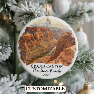 Décoration En Céramique Parc national personnalisé du Grand Canyon, Arizon