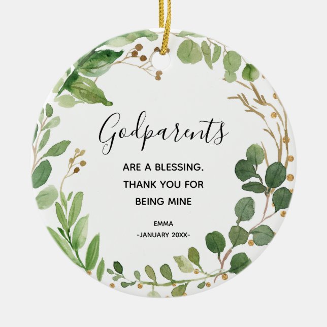 Décoration En Céramique Parents de Noël personnalisés (Devant)