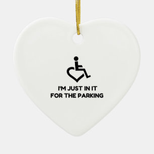Décoration En Céramique Parking pour Handicap