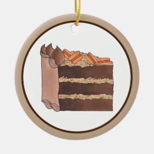 Décoration En Céramique Partie de gâteau au chocolat allemand Pièce de fêt