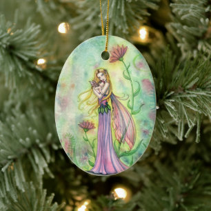 Décoration En Céramique Pas de grandes fées de cadeaux pour la mère et le