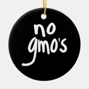 Décoration En Céramique Pas d'OGM pour promouvoir des aliments sains Noir