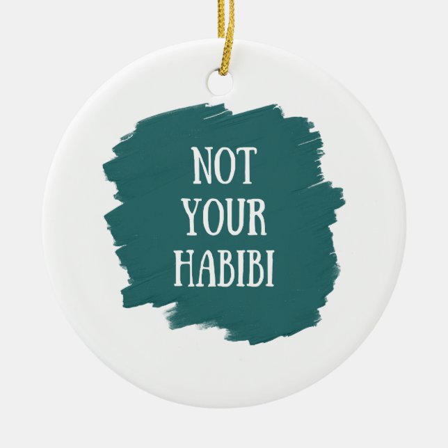 Décoration En Céramique Pas Votre Habibi (Devant)