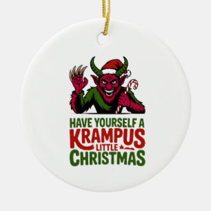 Décoration En Céramique Passez un Noël de Krampus tout petit