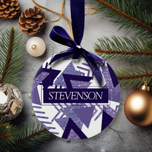 Décoration En Céramique Passion violette cool   Monogramme des formes Abst