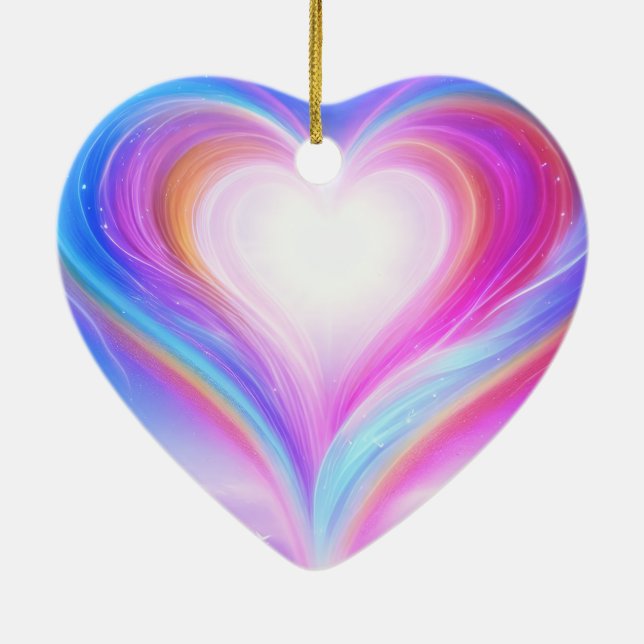 Décoration En Céramique Pastel Purple + Blue on a Beautiful Valentine Tree (Dos)