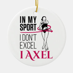 Décoration En Céramique Patinage artistique dans mon sport Je n'Excel pas