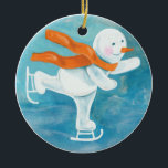 Décoration En Céramique Patinage sur glace Snowman<br><div class="desc">Patinage sur glace Snowman. Là, loin dans les endroits glacés, où les rayons chauds du soleil ne brillent jamais, étend le pays du bonhomme de neige. Son large plateau recouvert d'une épaisse couverture de neige et de glace éternelle. Il n’y a pas de place plus froide dans le monde. Mais...</div>