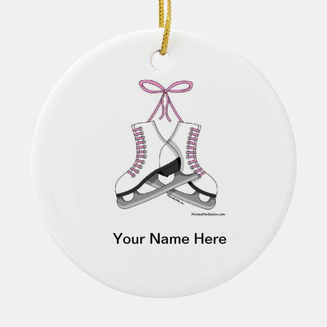 Décoration En Céramique Patins sur glace - Femme (Devant)