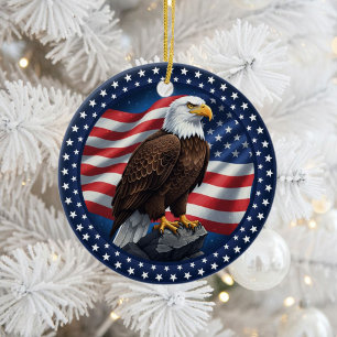 Décoration En Céramique Patriotisme Américain Classique