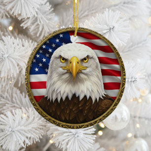 Décoration En Céramique Patriotisme Américain Classique