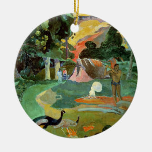 Décoration En Céramique Paul Gauguin Matamoe ou, paysage avec des paons