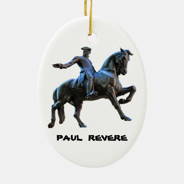 Décoration En Céramique Paul Revere (le Massachusetts) (Dos)