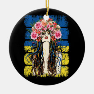 Décoration En Céramique Pavillon ukrainien à la mode Village des filles uk