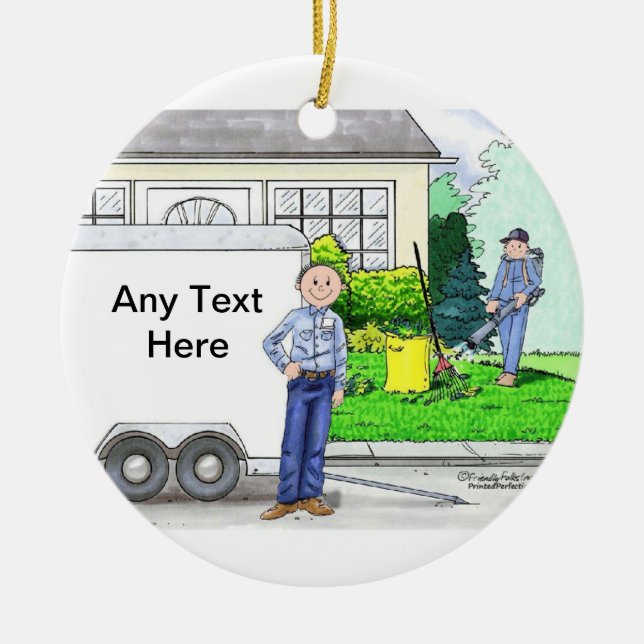 Décoration En Céramique Paysage - Homme (Devant)