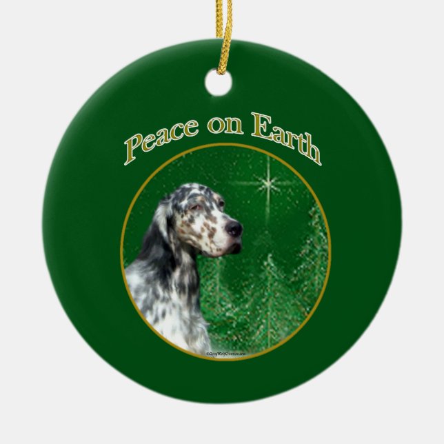 Décoration En Céramique Peace English Setter (Devant)