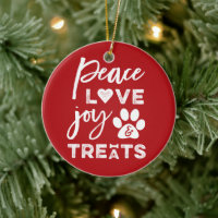 Peace Love Joy Traite Amoureux des chiens Photo Fu
