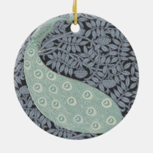 Décoration En Céramique Peacock Art Nouveau Bird Classic