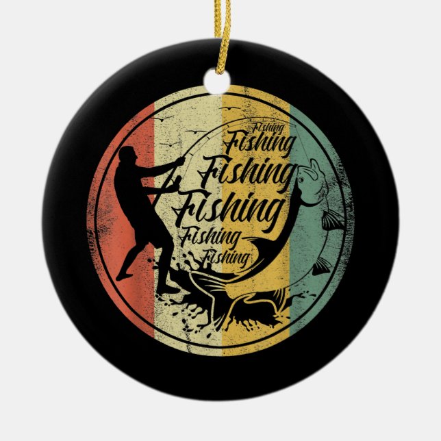 Décoration En Céramique Pêche en mer profonde Pêche Pêcheur Pêcheur Pêcheu (Devant)