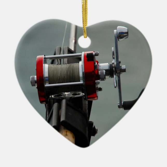 Décoration En Céramique Pêche terminée (Devant)