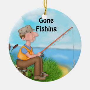 Décoration En Céramique Pêcheur