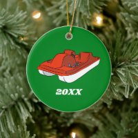 Pedal Boat Red and Green Custom Photo