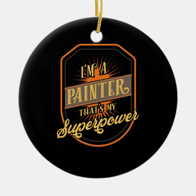 Décoration En Céramique Peintre Peinture (Devant)