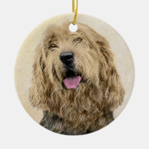 Décoration En Céramique Peinture d'Otterhound - Joli art original de chien