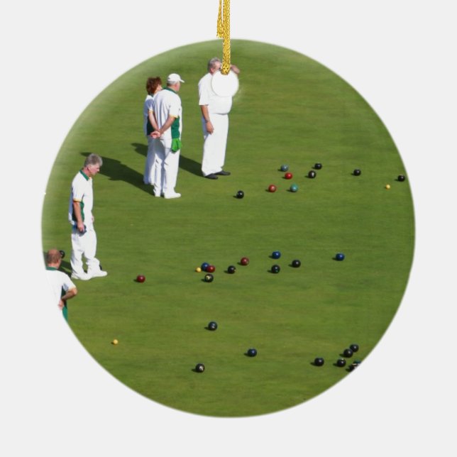 Décoration En Céramique Pelouse Bowls Angleterre (Dos)