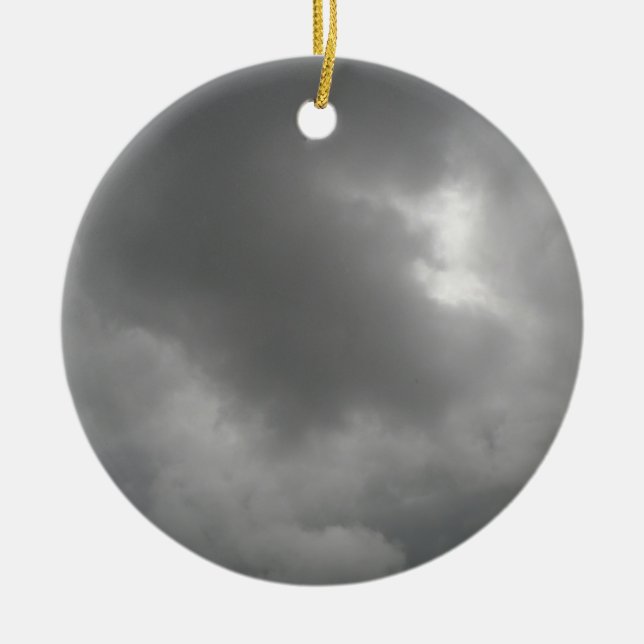 Décoration En Céramique Pendentif nuages tempête (Devant)