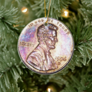 Décoration En Céramique Penny à deux têtes